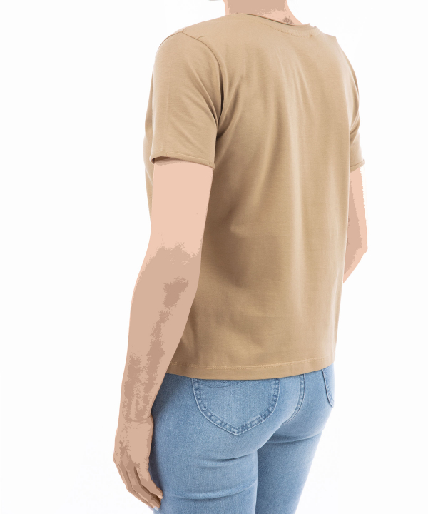 تیشرت آستین کوتاه نخ پنبه زنانه تیارا مدل am-tia-302341356