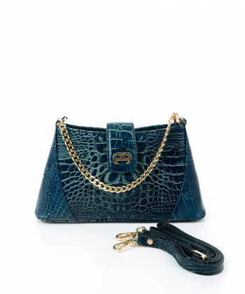 کیف دوشی چرم طبیعی زنانه منط مدل 4114C