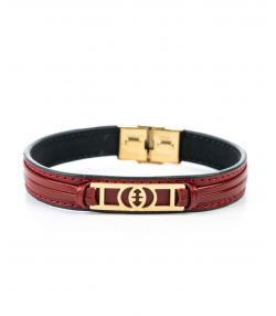 دستبند چرم طبیعی بیسراک Bisrak کد LeatherBracelet-P103C2