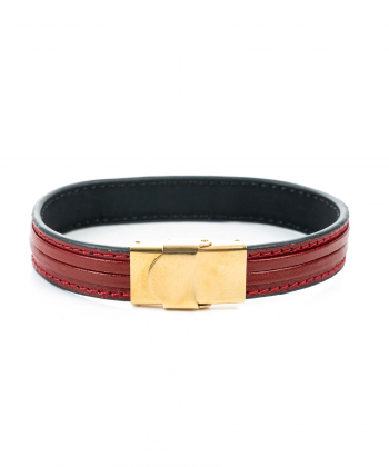 دستبند چرم طبیعی بیسراک Bisrak کد LeatherBracelet-P103C2