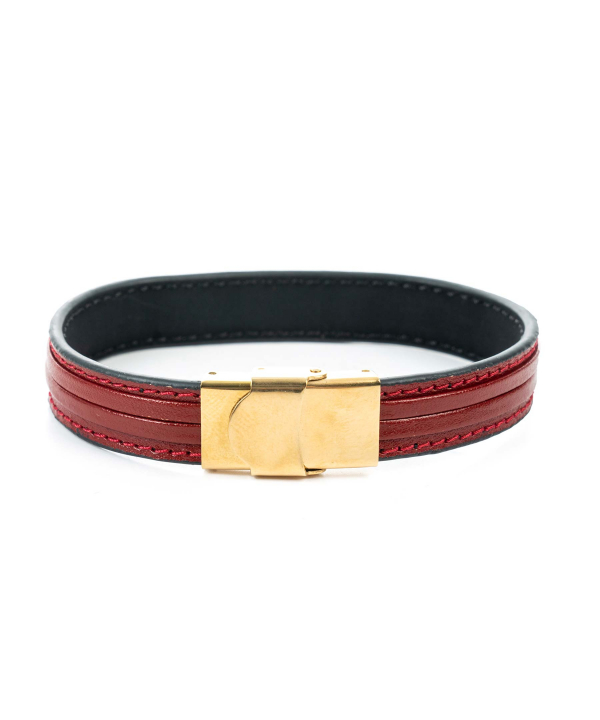 دستبند چرم طبیعی بیسراک Bisrak کد LeatherBracelet-P103C2