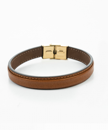 دستبند چرم طبیعی بیسراک Bisrak کد LeatherBracelet-B103N