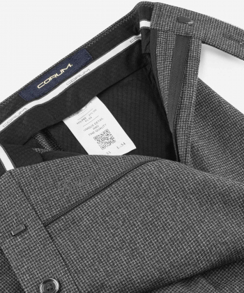 شلوار پارچه ای چهارخونه مردانه کروم Corum مدل 2322502