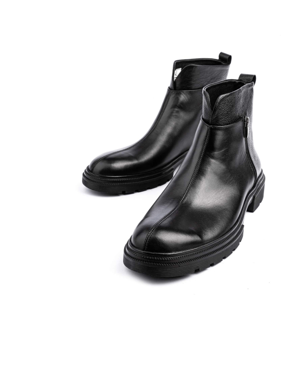 نیم بوت مردانه چرم طبیعی صاد Saad کد AL6501