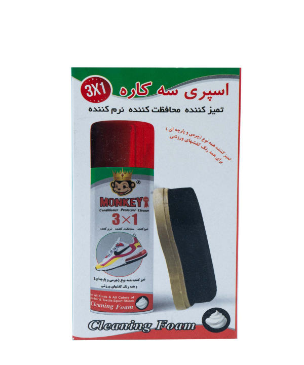 اسپری 3 کاره تمیز کننده کفش برند پی لس Brand Payless مدل Monkey