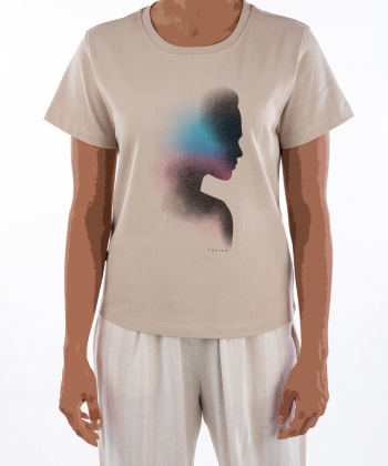 تیشرت آستین کوتاه نخ پنبه زنانه فدیکو مدل 40202