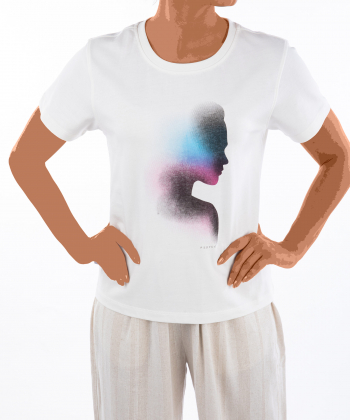 تیشرت آستین کوتاه نخ پنبه زنانه فدیکو مدل 40202