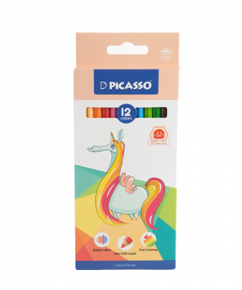 مداد رنگی 12 رنگ پیکاسو Picasso