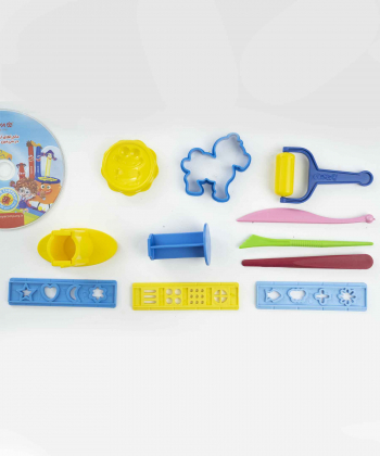 خمیر بازی سطلی 10 رنگ آریا تویز Arya Toys کد 6260297110682