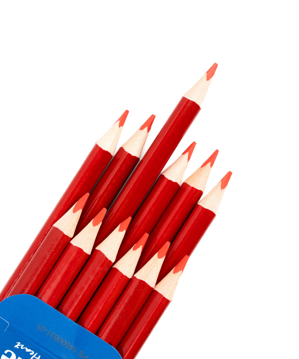 مداد قرمز آرت لاین Artline مدل 6269094 بسته 12 عددی