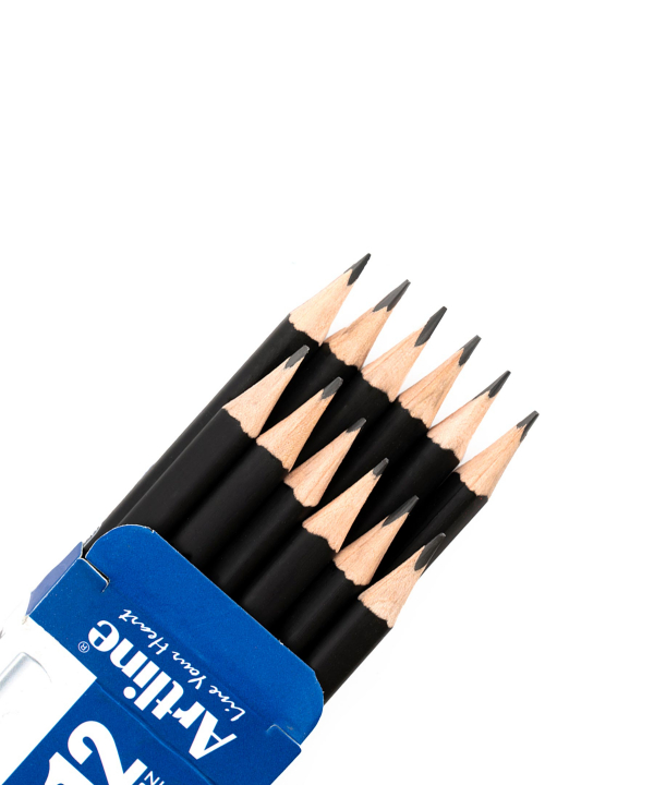 مداد مشکی آرت لاین Artline مدل 6269094 بسته 12 عددی
