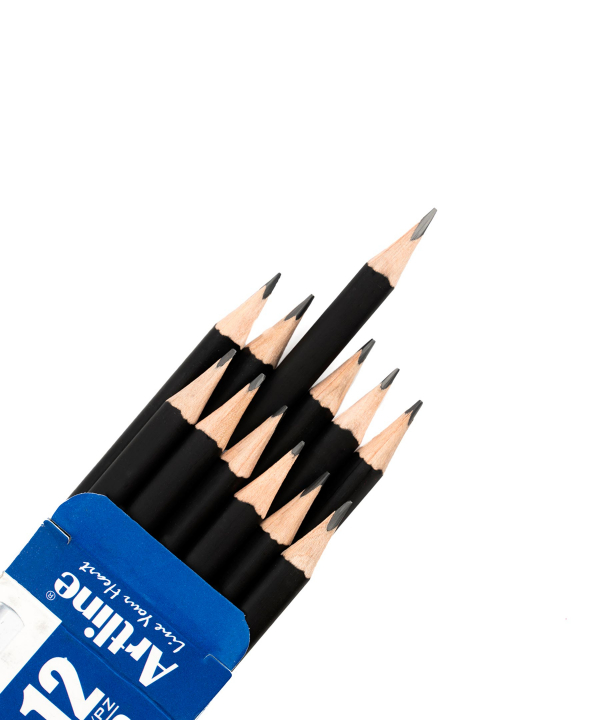 مداد مشکی آرت لاین Artline مدل 6269094 بسته 12 عددی
