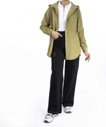 مانتو کلاه دار زنانه جوتی جینز JootiJeans کد 23731314