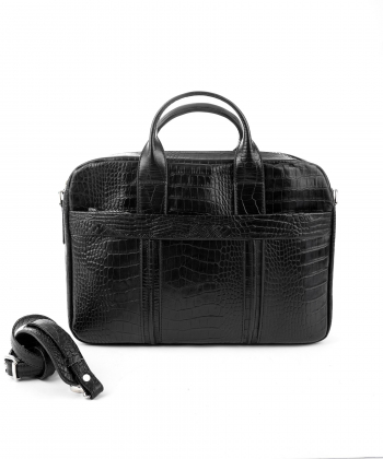 کیف اداری مردانه چرم طبیعی صاد Saad کد AR0203