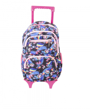 کوله پشتی چرخدار دخترانه بالون Balloon کد 2002