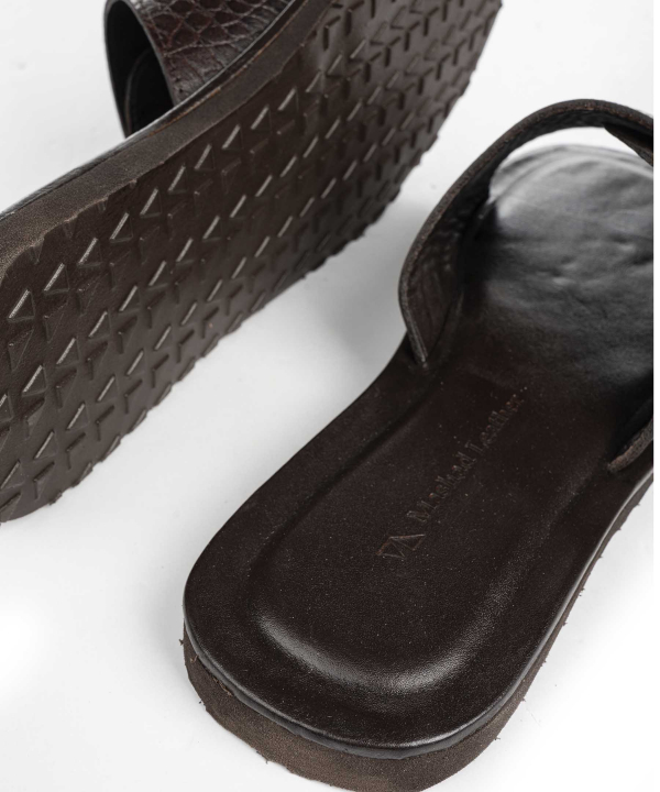 صندل چرم طبیعی مردانه چرم مشهد Mashad Leather کد j6191-001
