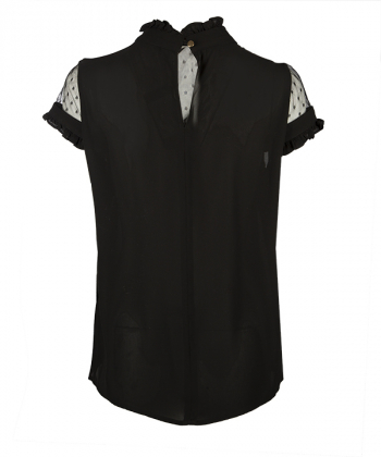 بلوز توری خالدار زنانه سرژه Serge