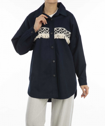 مانتو کتان زنانه بالون Balloon کد M08