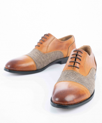 کفش رسمی چرم طبیعی مردانه چرم آرا CharmAra کد sh020