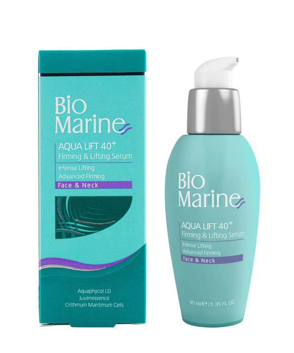 سرم ضد چروک و سفت کننده پوست صورت و گردن بایومارین Bio Marin حجم 40 میلی‌لیتر