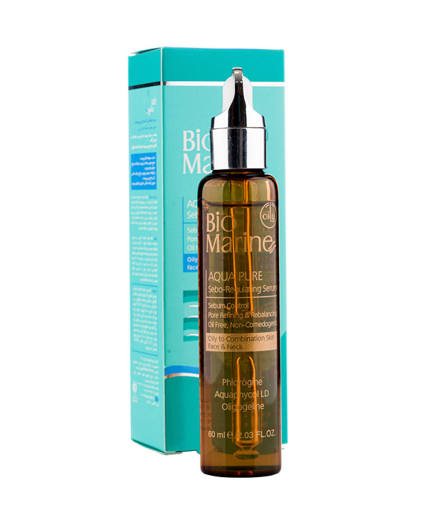 سرم تنظیم کننده و متعادل کننده چربی پوست بایومارین Bio Marin حجم 60 میلی‌لیتر