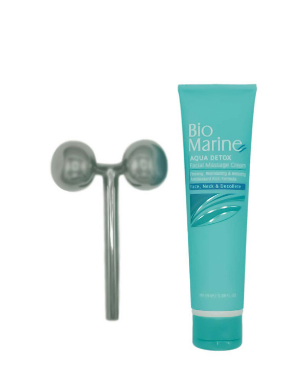 کیت کرم ماساژ و ماساژور سه بعدی بایومارین Bio Marin