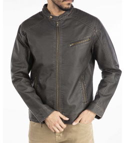 کاپشن چرم مردانه کالینز Colins کد CL1036130