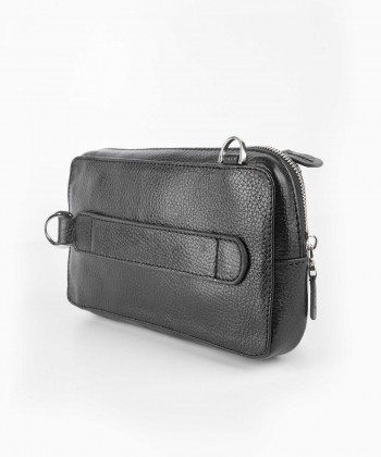 کیف دوکاره چرم طبیعی بیسراک Bisrak کد BodyBag-104F