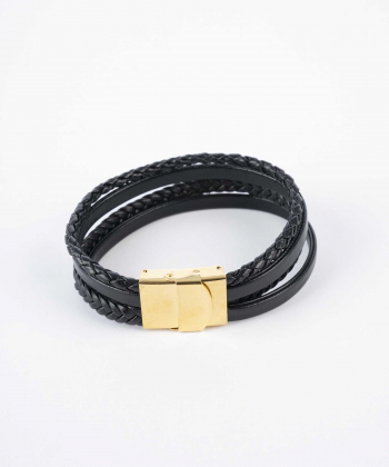 دستبند چرم طبیعی بیسراک Bisrak کد 302N