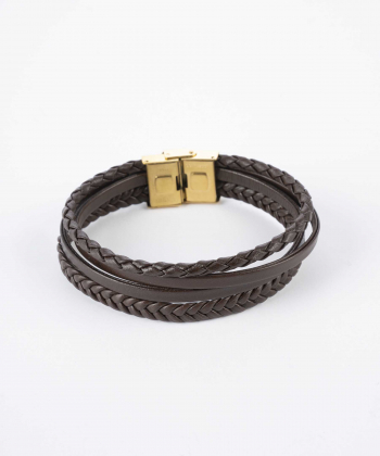 دستبند چرم طبیعی بیسراک Bisrak کد 311N