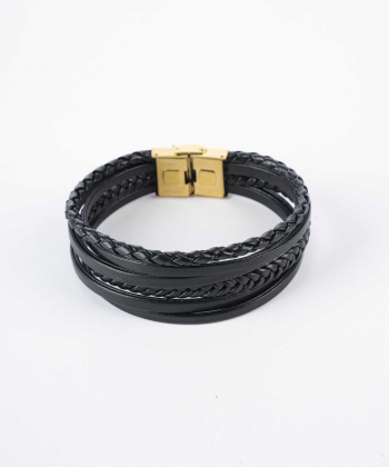 دستبند چرم طبیعی بیسراک Bisrak کد 303N