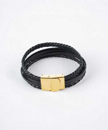 دستبند چرم طبیعی بیسراک Bisrak کد 323N