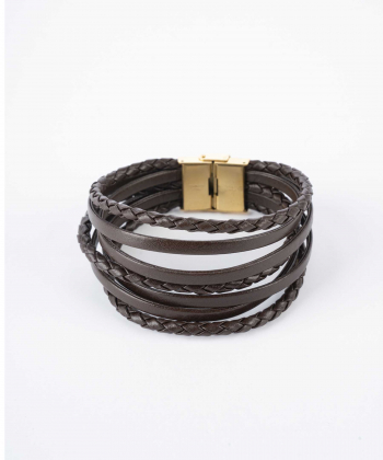 دستبند چرم طبیعی بیسراک Bisrak کد 319N