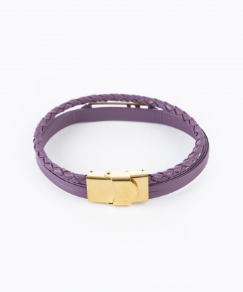 دستبند چرم طبیعی بیسراک Bisrak کد P440N