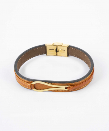 دستبند چرم طبیعی بیسراک Bisrak کد P409N