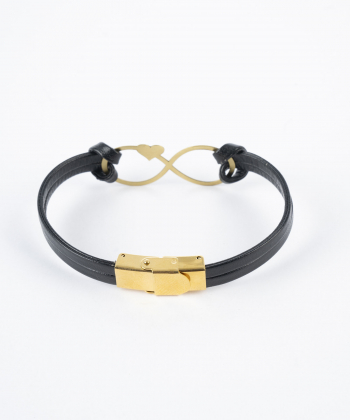 دستبند چرم طبیعی بیسراک Bisrak کد P450N