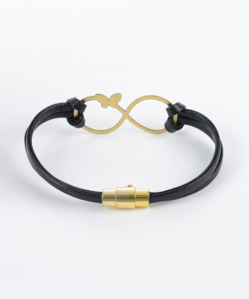 دستبند چرم طبیعی بیسراک Bisrak کد P446N