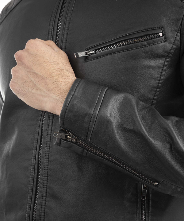 کاپشن چرم مردانه کالینز Colins کد CL1036130