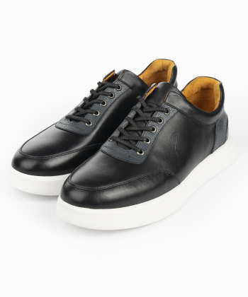 کفش روزمره چرم طبیعی مردانه پاما مدل AE403