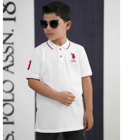 پولوشرت پسرانه یو اس پولو کیدز US Polo Kids کد 2013A3