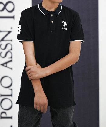 پولوشرت آستین کوتاه پسرانه US Polo Kids مدل AM-2013A3