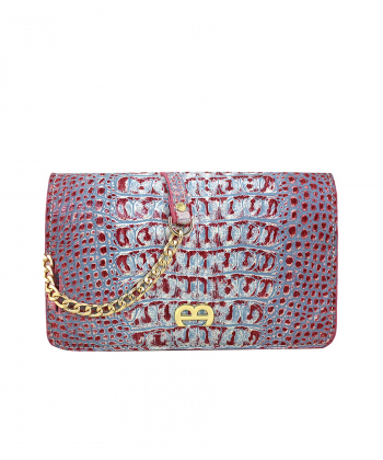 کیف دوشی چرم طبیعی زنانه منط مدل h198C