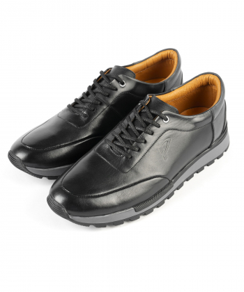 کفش روزمره چرم طبیعی مردانه پاما مدل AE680