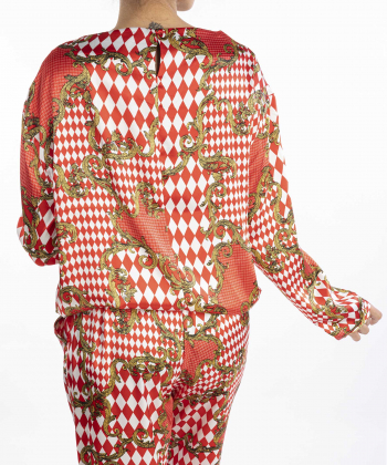 لباس خواب آستین بلند زنانه ال سی وایکیکی مدل W3BL07Z8