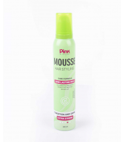 موس مو پینک ویژوال Pink Visual مدل Extra Strong حجم 200 میلی لیتر