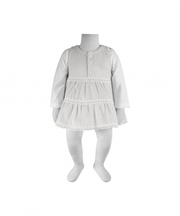 ست لباس نوزادی دخترانه آدمک مدل 1271001