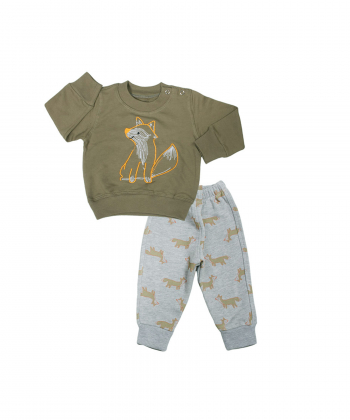 ست تیشرت و شلوار پسرانه آدمک مدل 1100132