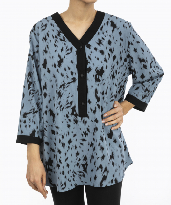 شومیز پلی استر آستین بلند زنانه فلاویا مدل am-W1314631SH