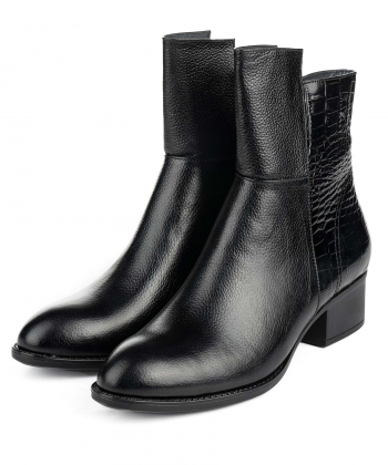 نیم بوت چرم طبیعی زنانه چرمیران Charmiran کد 1042