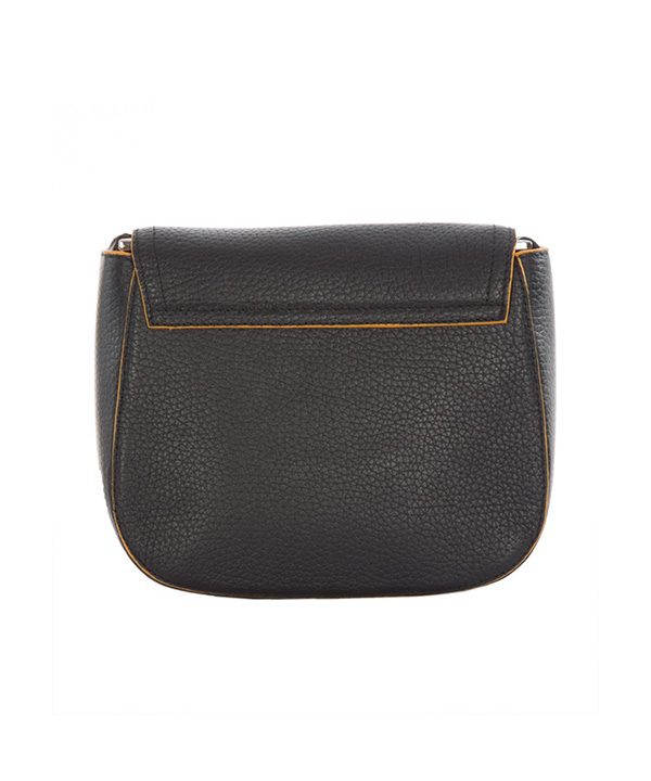 کیف دوشی چرم زنانه مشکی چرم مشهد Mashhad leather مدل S684